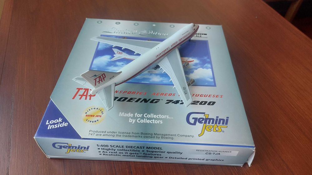 Miniatura Gemini Jets TAP 747-200 1:400