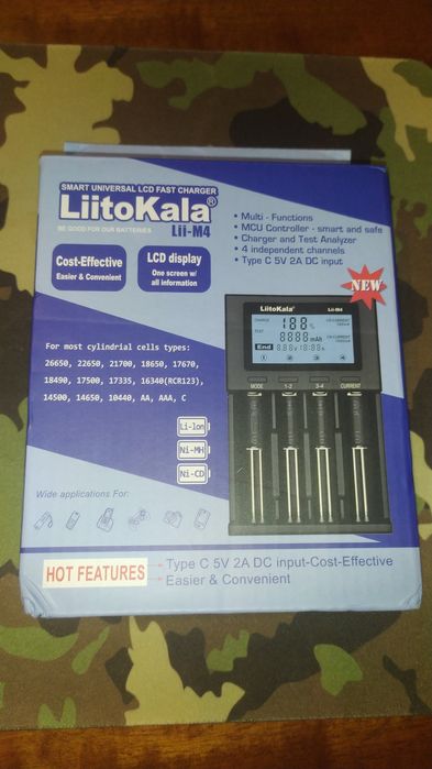 Зарядний пристрій Litokala  С 1 ,  Litokala Lii M4 , Litokala Lii M4S