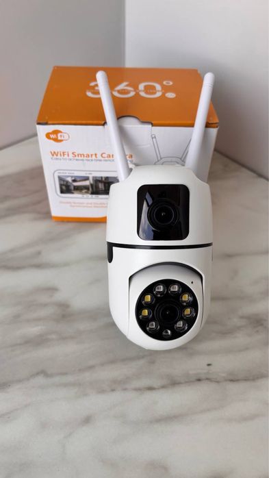 Подвійна камера відеонагляду 8 Мп, 2в1 з нічним баченням V380PRO ptz