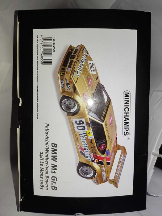 Model samochodu 1:12 BMW M1 GR.B Le Mans 1983 Minichamps