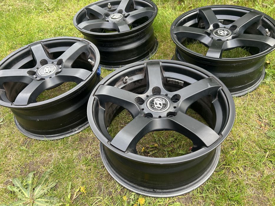 Felgi aluminiowe czarne r. 15 6,5J +  czujniki TPMS Bosch