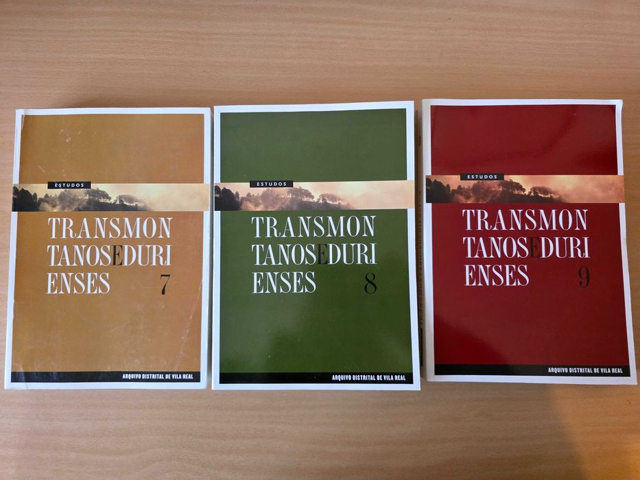 3 volumes da revista "Estudos Transmontanos e Durienses"