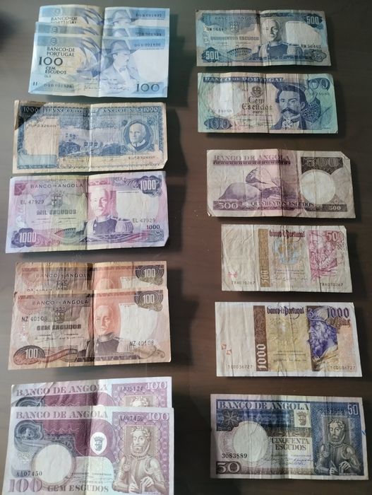 Colecção de notas antigas