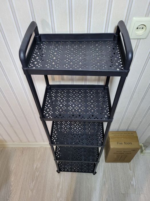 Полочки на колёсиках. Етажерка. Стеллаж. Пластиковая етажерка.