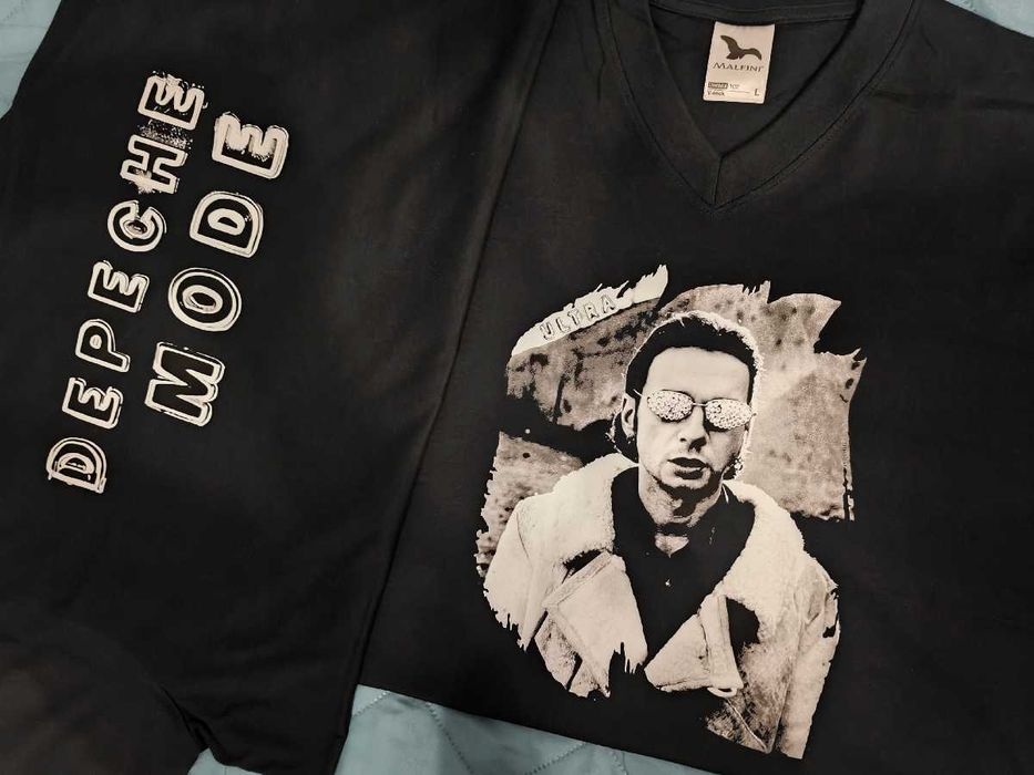 T-shirt V-neck. Depeche Mode, Barrel of a Gun. ULTRA. Roz: XL