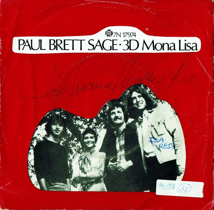 Paul Brett Sage - 3D Mona Lisa - 45 rpm - 1970