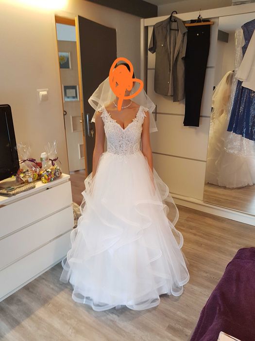 Suknia ślubna 34/36 s/xs