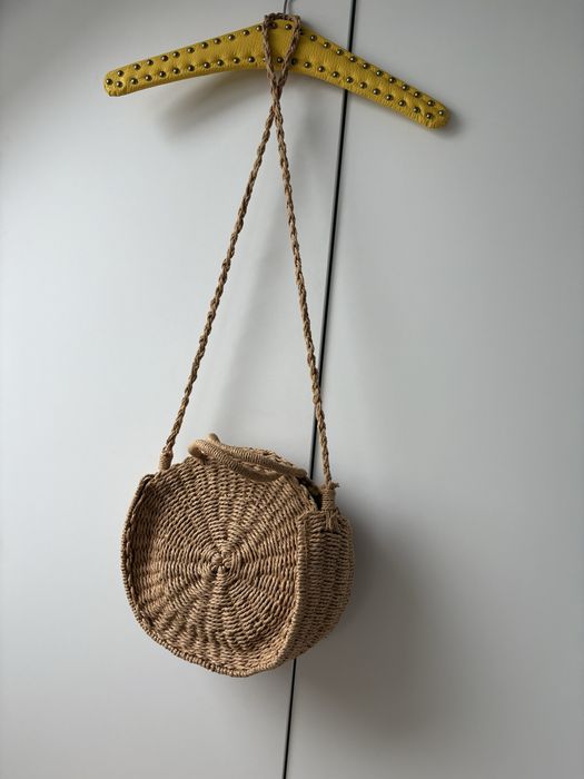 Torebka okragla koszyk boho