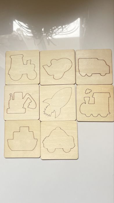 Трафарет для рисование дерянный детская игрушка расскраска пазл развив