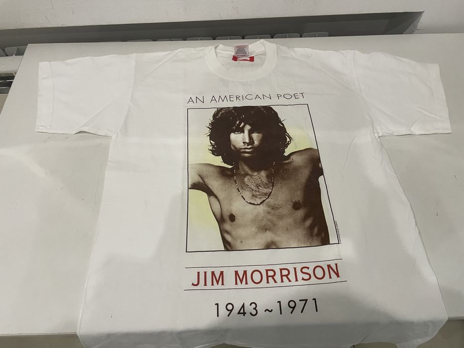 Біла вінтажна футболка мерч The Doors, Jim Morrison 00ʼ / М-Л
