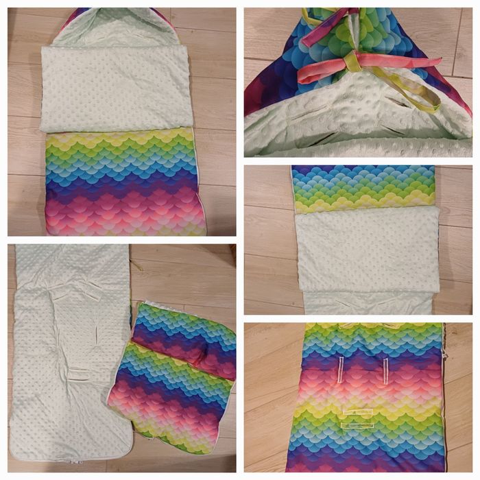 Nowy śpiworek do wózka, gandoli, spacerówki handmade
