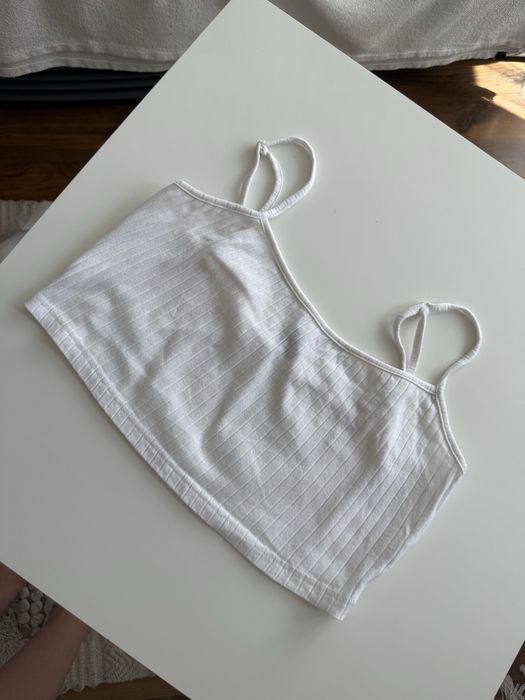 Biały top shein M bawełniany