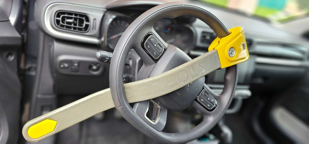 Bloqueador de barra de bloqueio de volante anti-roubo