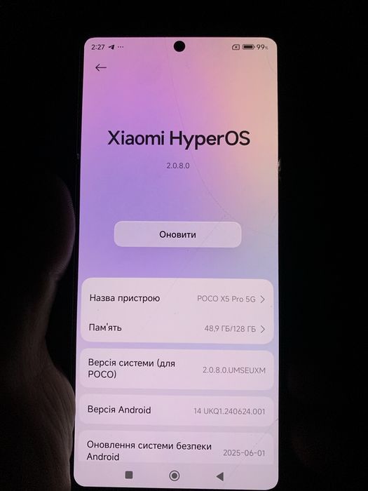 Продам Poco x5 pro 6/128