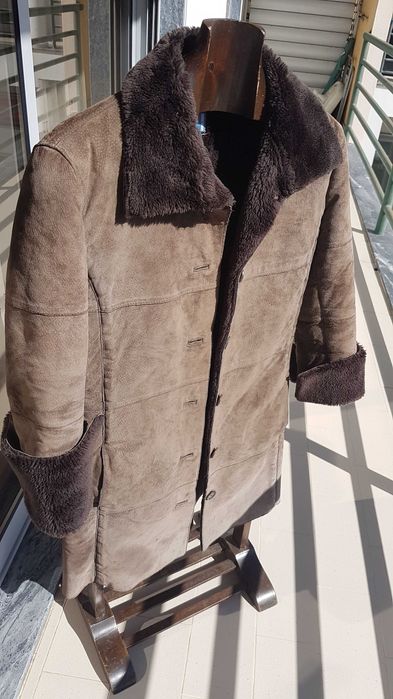 Casaco Comprido em Pele MESKLA - Medida M