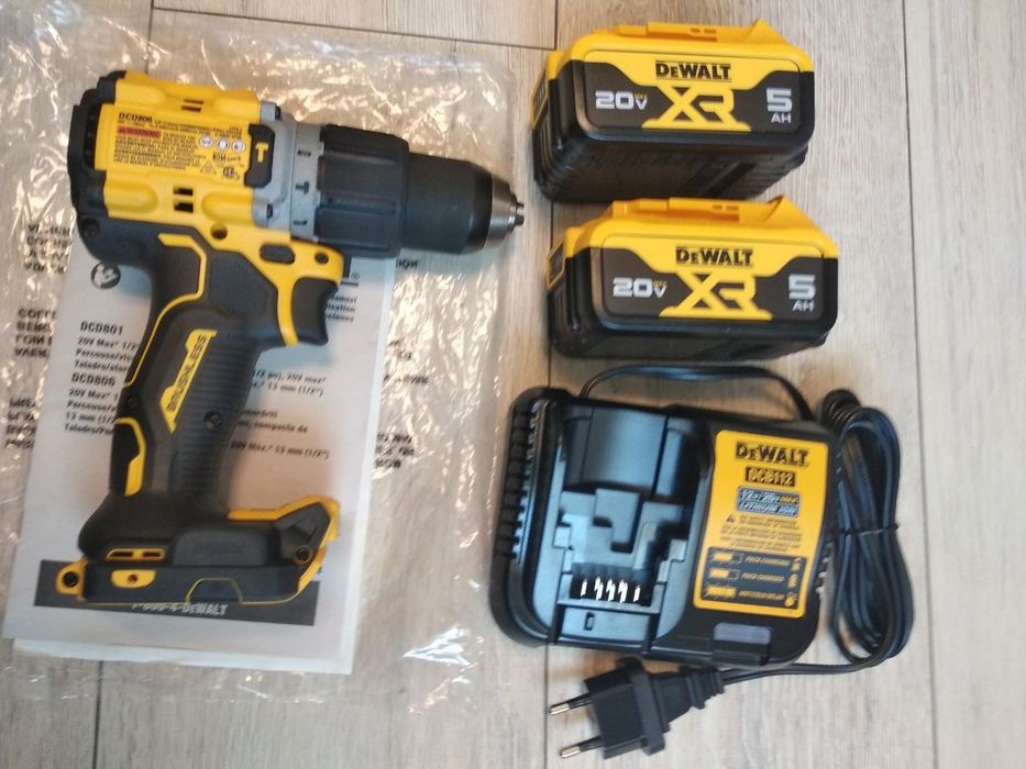 Акумуляторний безщітковий ударний шуруповерт DEWALT DCD806B 20V із США