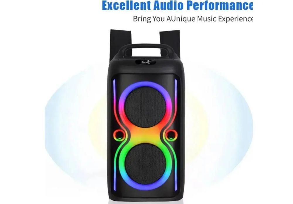 Колонка Bluetooth Portable Party Speaker TTD громкий звук  LED караоке