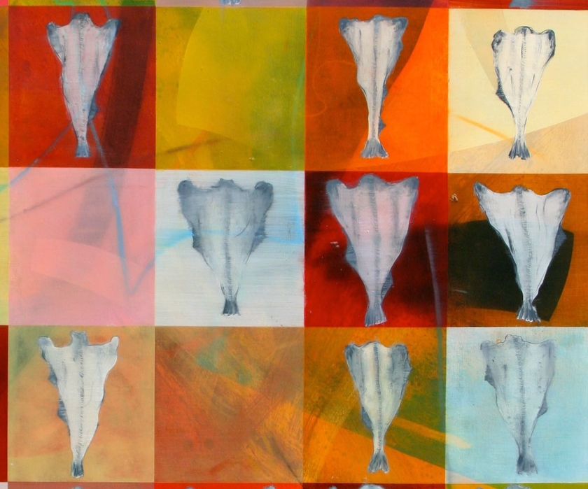Bacalhau - Pintura original a Óleo s/ Tela