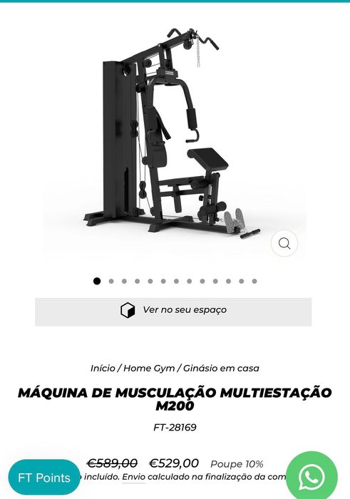 Máquina ginásio multifunções