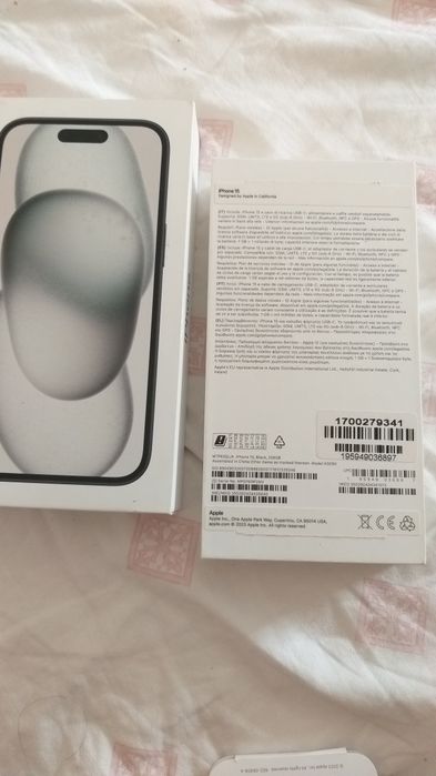 Iphone 5 e  15 black 256 gb caixas