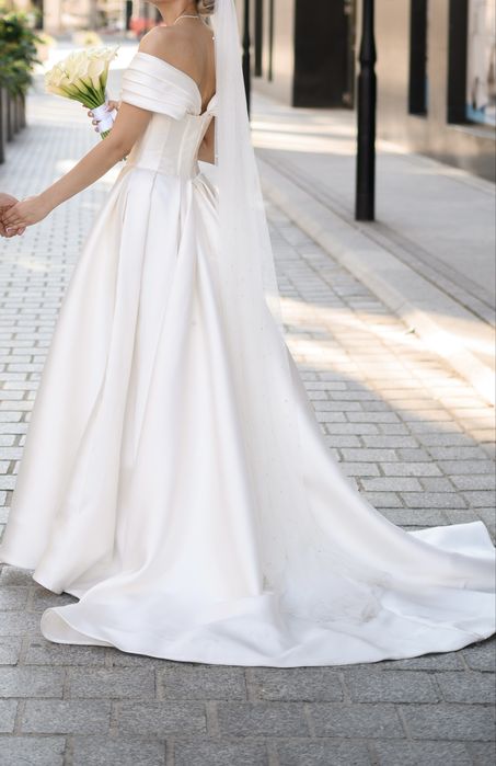 Suknia ślubna gorsetowa XS