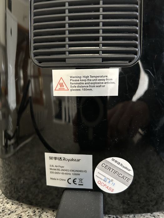 Air Fryer Royalstar Digital 3.5 L 1250 W