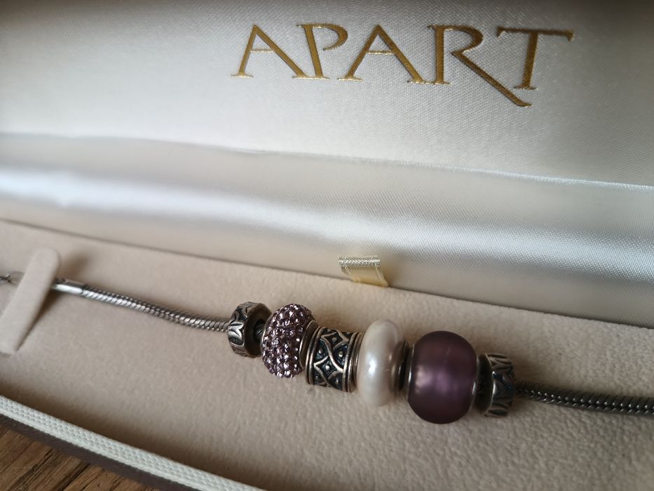 Apart - bransoletka srebrna z beads