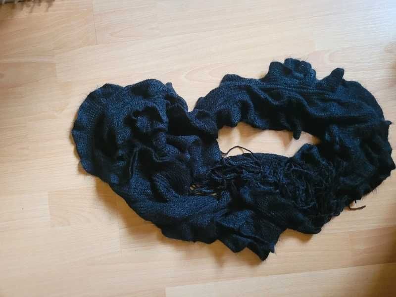 Szal damski wełna z akrylem