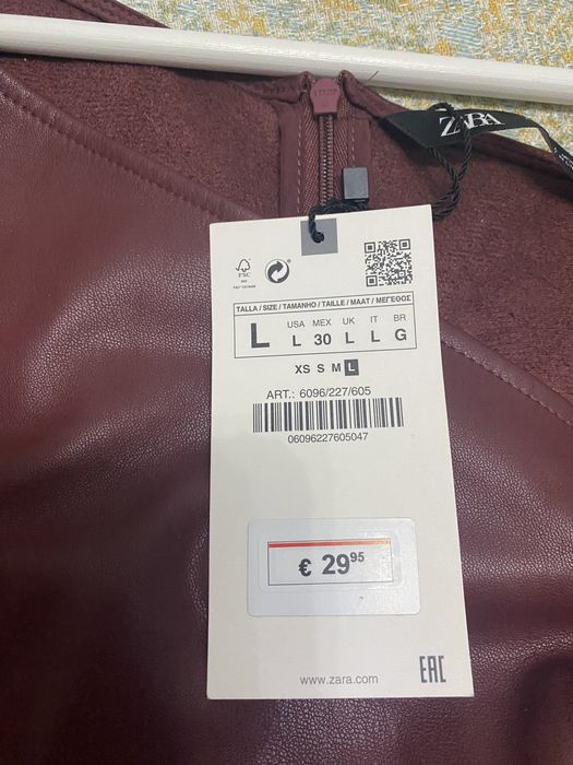 Vestido Zara tam L por estrear