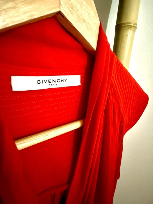 Givenchy vestido seda vermelho (38)