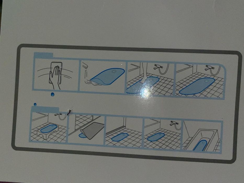 Tapete proteção para banho