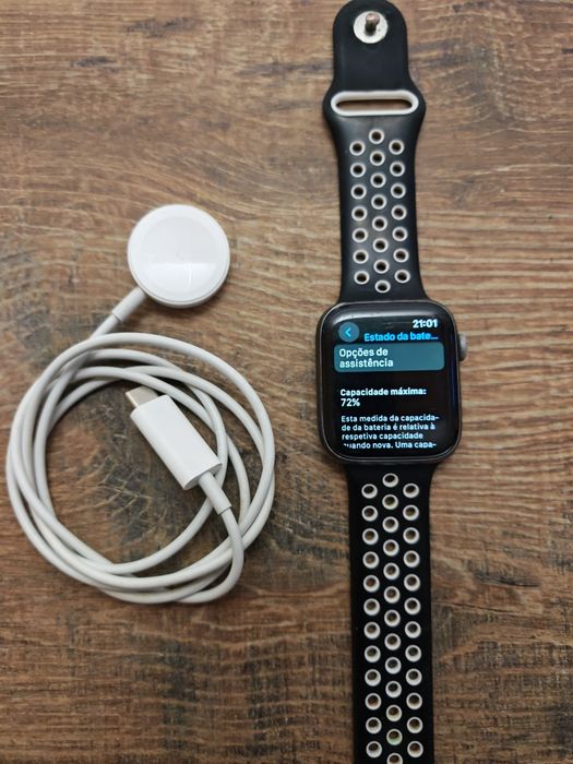 Apple Watch Serie 4 44MM Preto wifi Aceito Retom