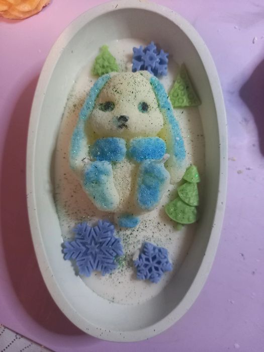 Аромасвічка соєвий віск. Зимова казка. На 4 фітіля. Аромат хвоя.