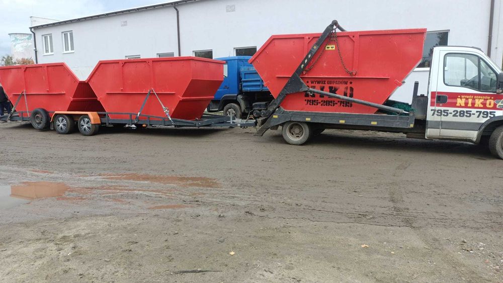 Wywóz gruzu odpadów wynajem kontenerów 1,5-36m3 NAJTANIEJ