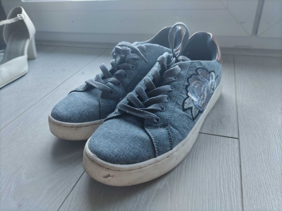 Sneakersy Graceland niebieskie jeansowe r. 39
