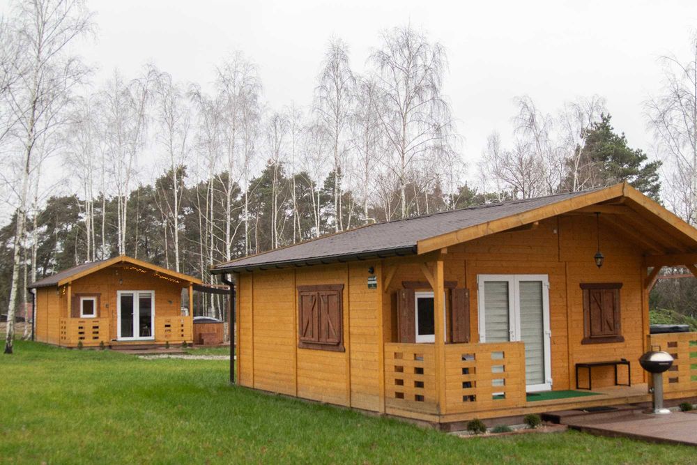 Domek, sauna, balia całoroczny Rokitki- "Adam" - 4 osobowy
