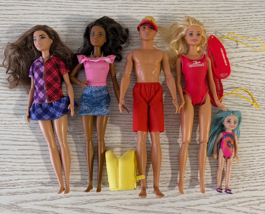 Класні ляльки Барбі набором 5шт Barbie Mattel