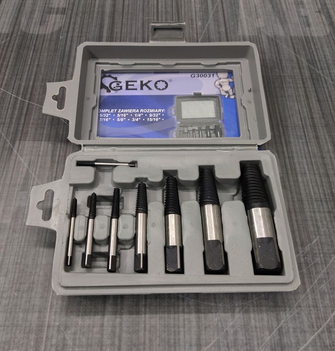 Набір екстракторів великих для гвинтів М3-М50 8 од GEKO G30031