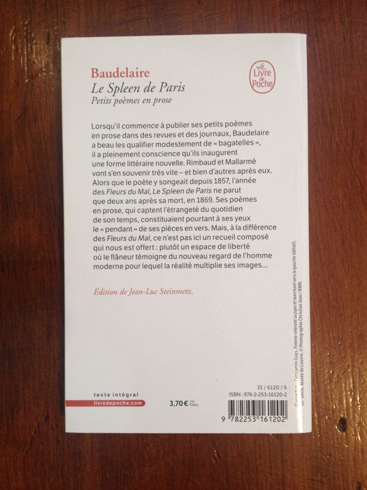Baudelaire - Le Spleen de Paris