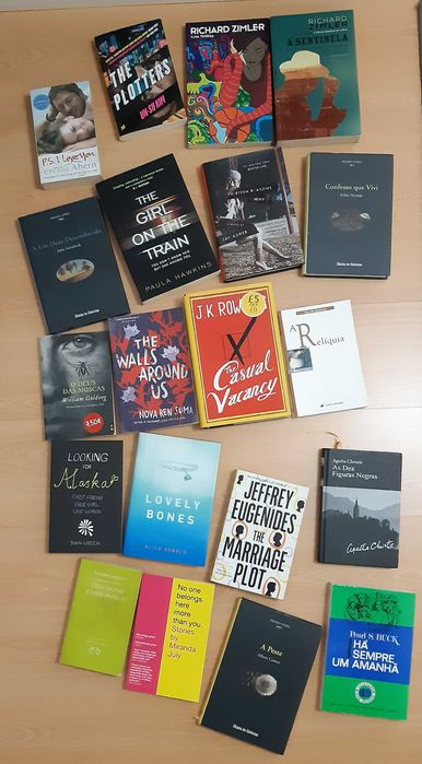 Vários LIVROS de ficção em português e inglês