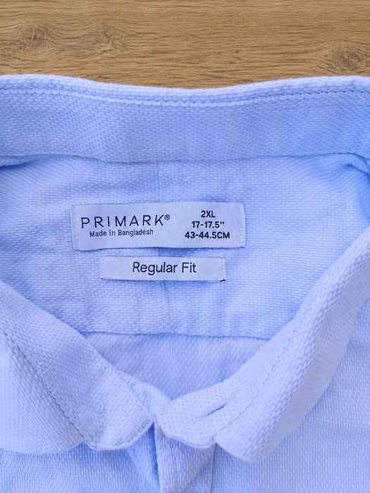 Camisa Primark Azul Claro 2XL Regular Fit | Primark Light Blue Shirt 2XL Regular Fit