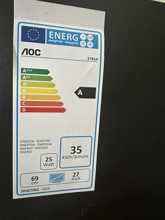 Монитор AOC 27b1h