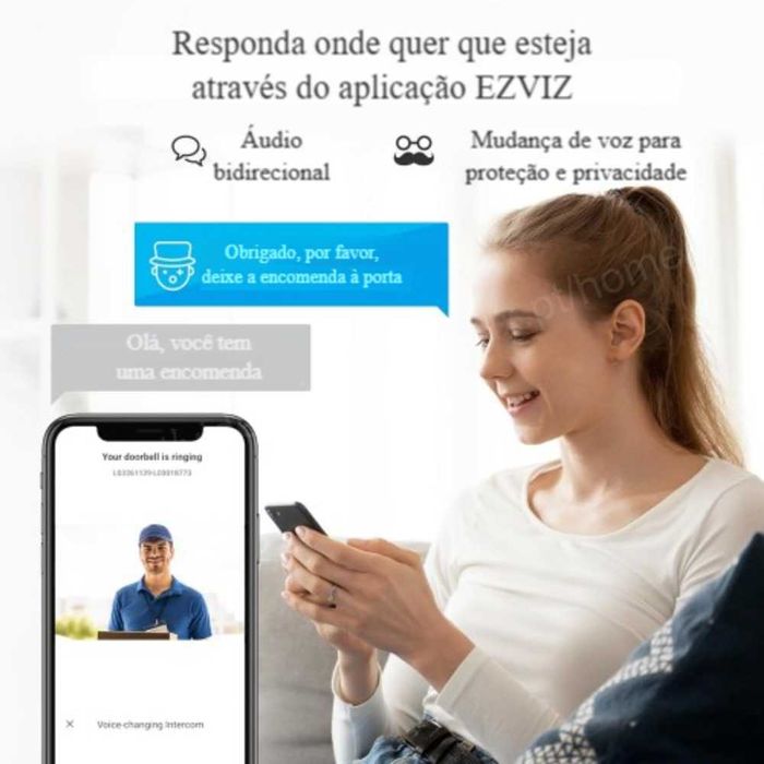 Vídeo porteiro‼️S/ fios‼️WiFi‼️Vídeo chamada e controlo pelo telemóvel64171753325187122