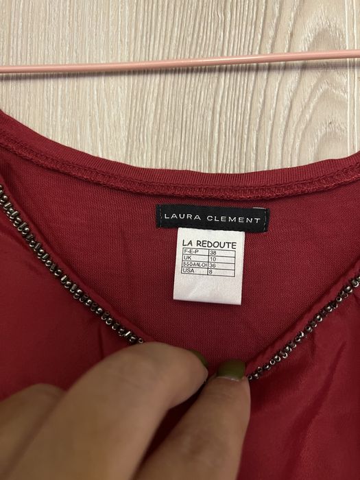 Blusa Laura Clement bordeaux