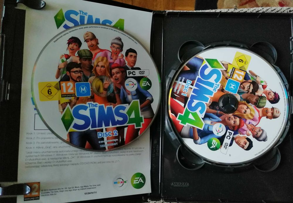 The Sims 4 PC DVD i MAC wersja oryginalna 2 płytowa instrukcja MAC OS