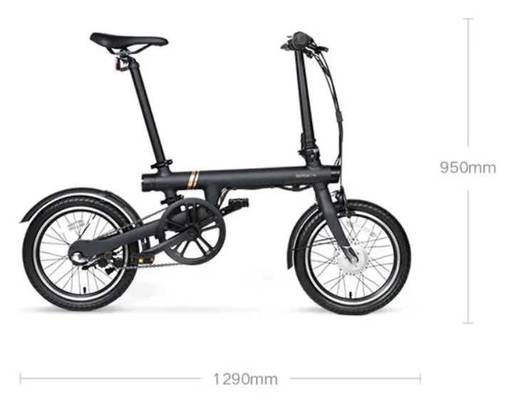 Електровелосипед QICYCLE F2, чорний — б/в, у хорошому стані