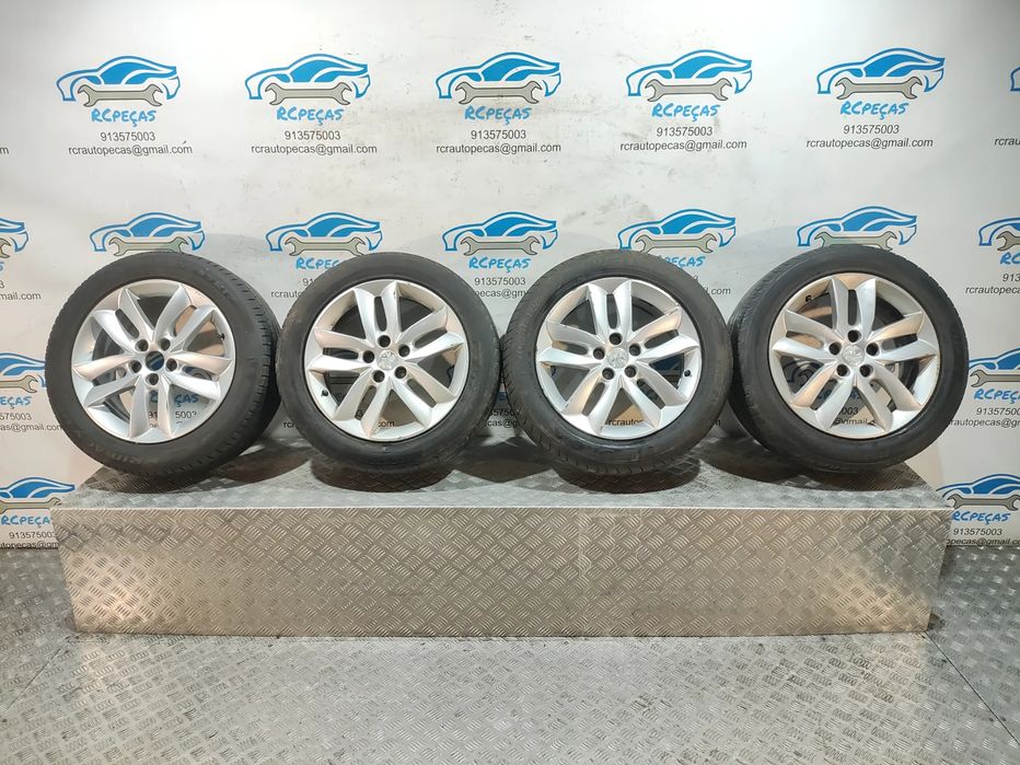 Conjunto Jantes 17 Originais Peugeot 508 1 Mk1 7J ET46 5x108