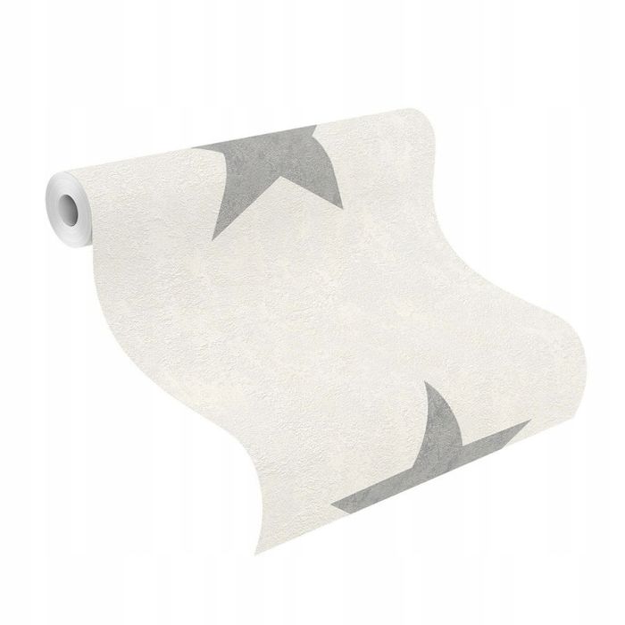 Tapeta Gwiazdki Biała Srebrne Gwiazdy 809329 Winy