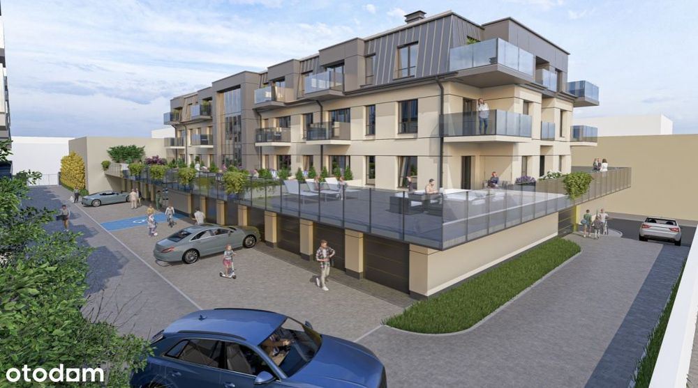 Działka w centrum Pabianic z rozpoczętą budową