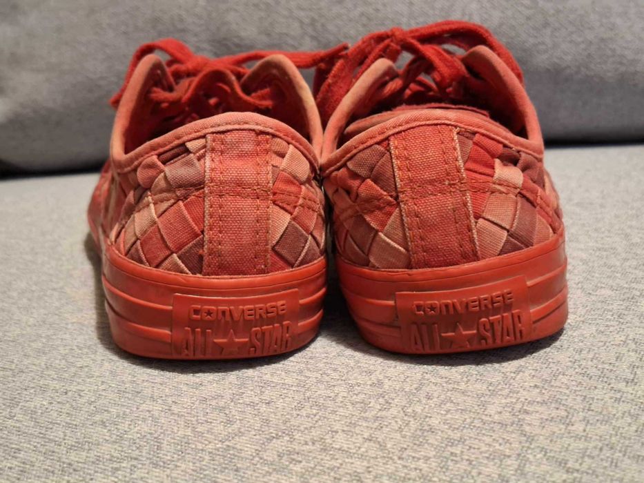 Trampki Converse 41 plecione Czerwone oryginalne używane